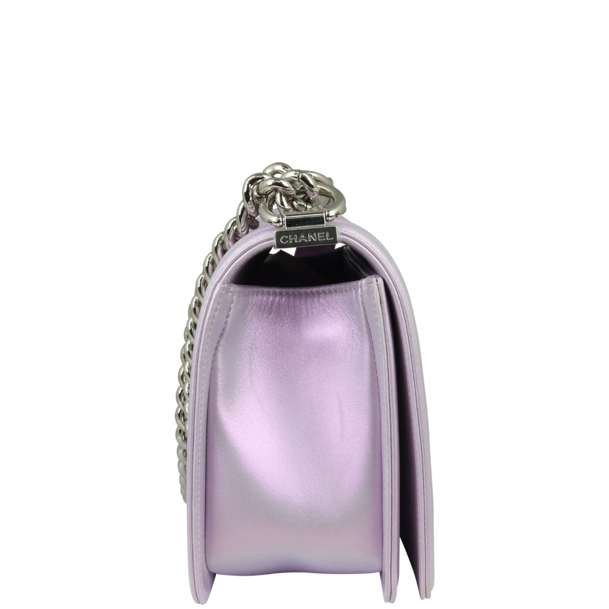 Chanel Boy Chevron Old Medium Side