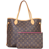 Louis Vuitton Neverfull MM Monogram Front with Pouch