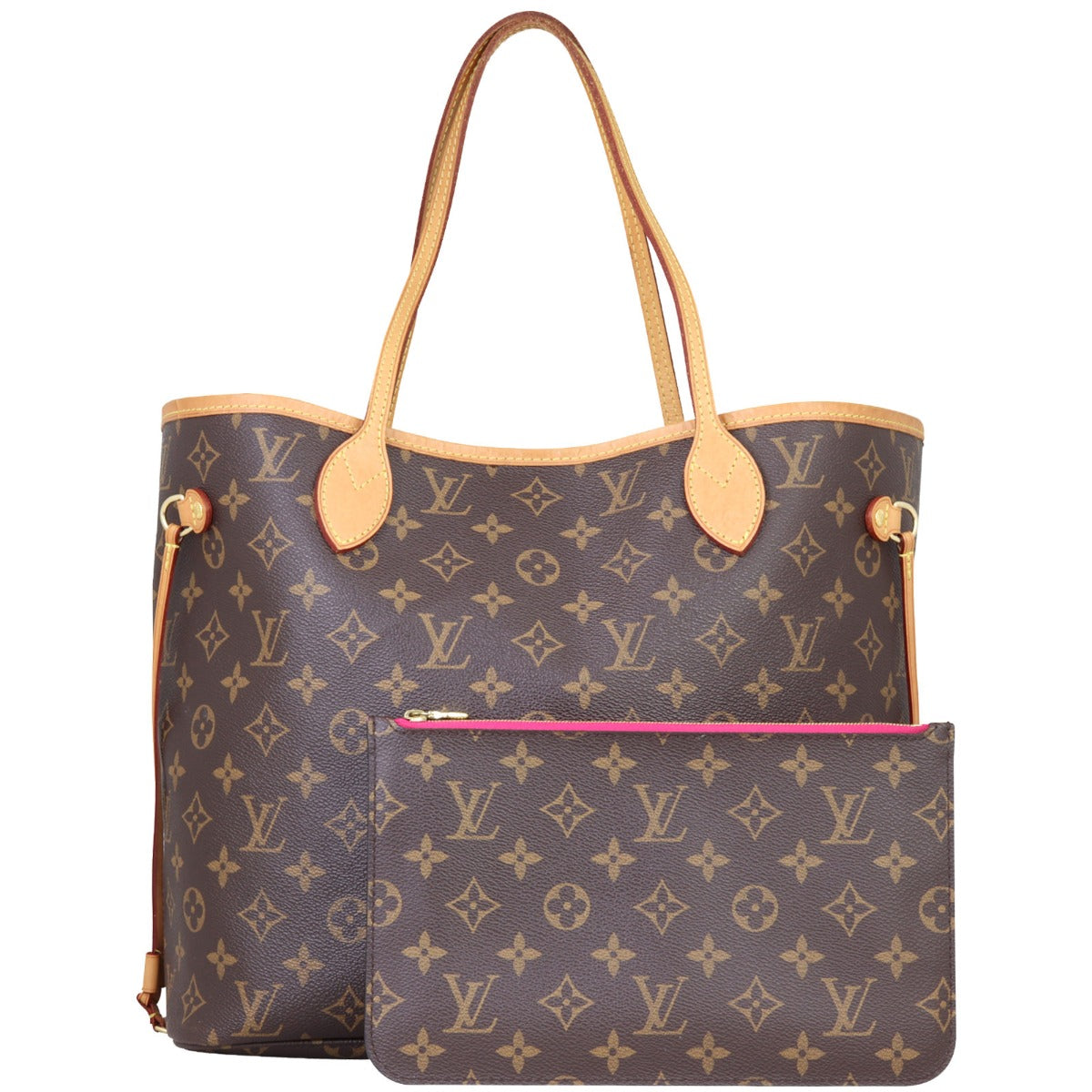 Louis Vuitton Neverfull MM Monogram Front with Pouch