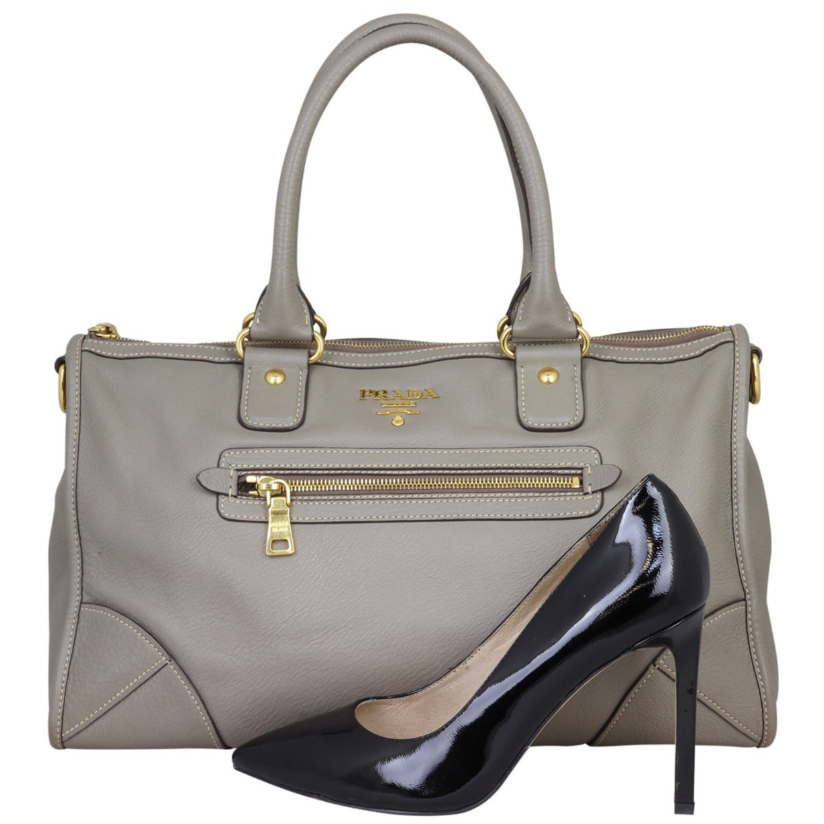 Prada Vitello Daino Satchel Shoe