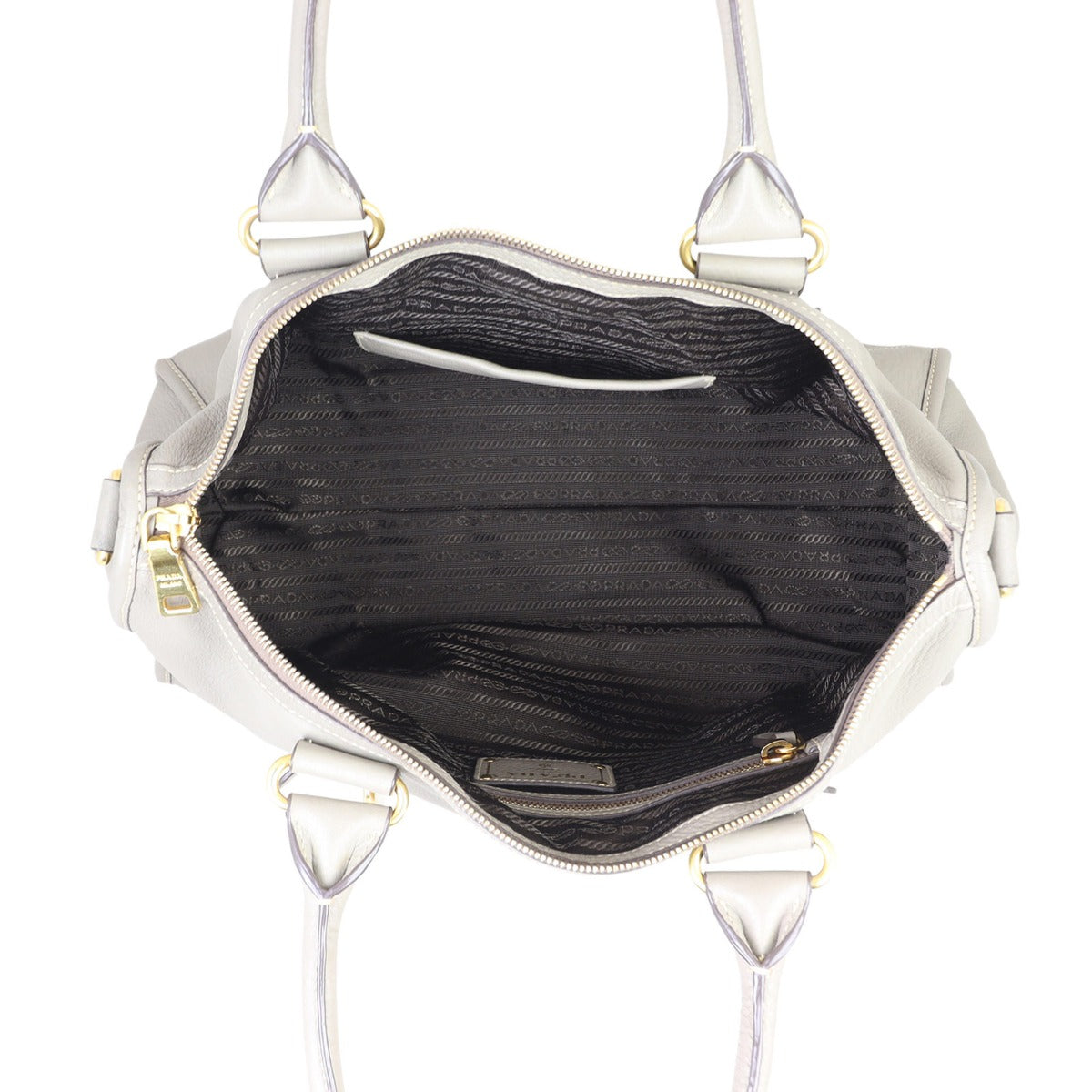 Prada Vitello Daino Satchel Interior