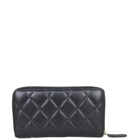 Chanel Long  Zip Around Wallet Back