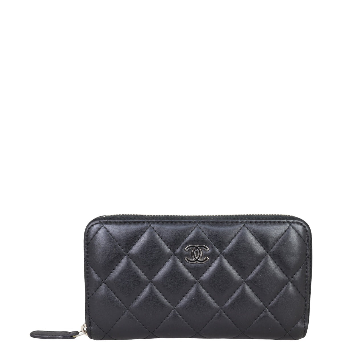 Chanel Long  Zip Around Wallet Front