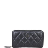 Chanel Long  Zip Around Wallet Front