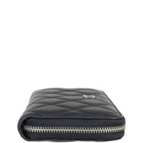 Chanel Long  Zip Around Wallet Side