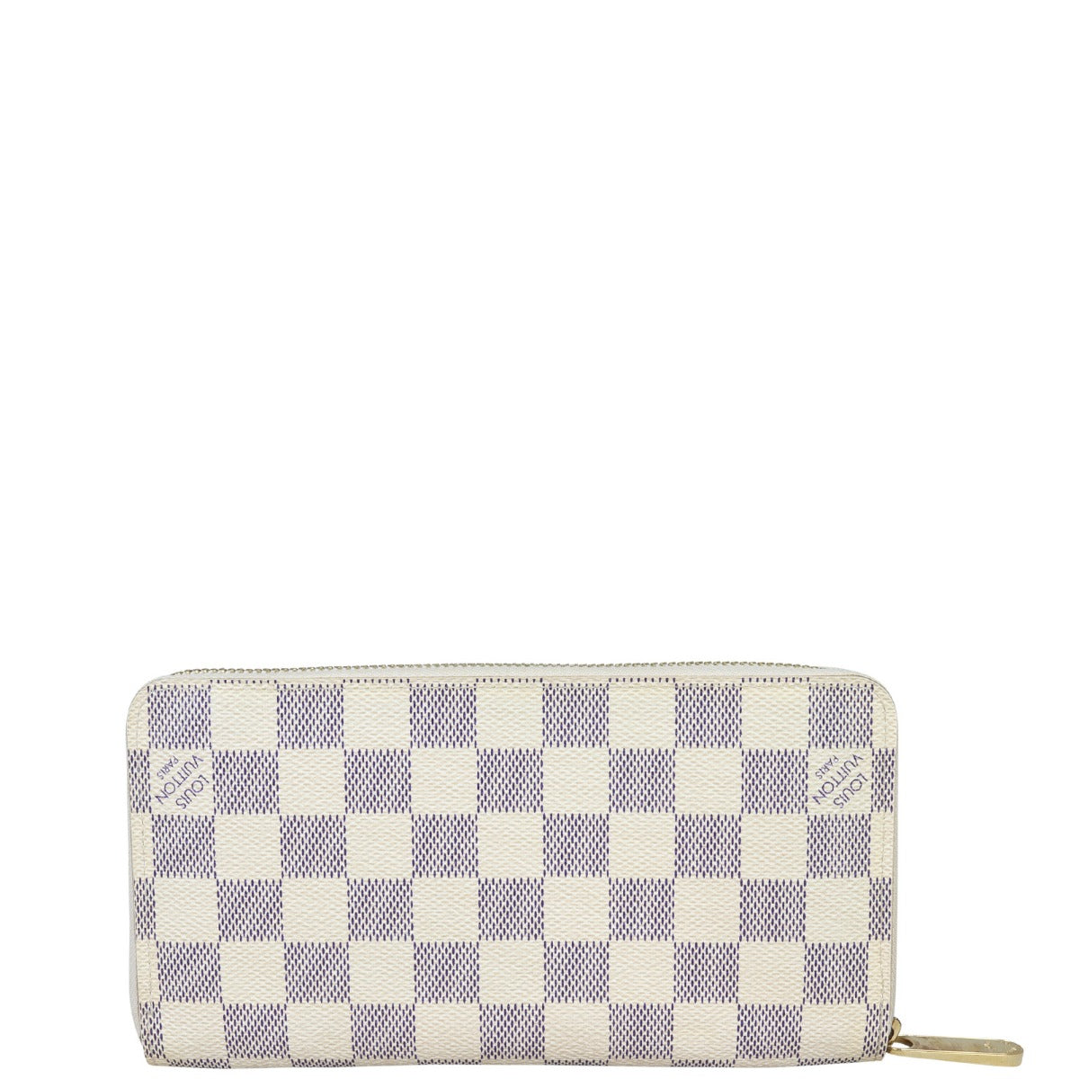 Louis Vuitton Zippy Wallet Damier Azur Front