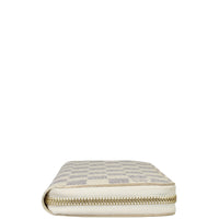 Louis Vuitton Zippy Wallet Damier Azur Side