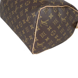 Louis Vuitton Speedy 30 Monogram Corner Closeup