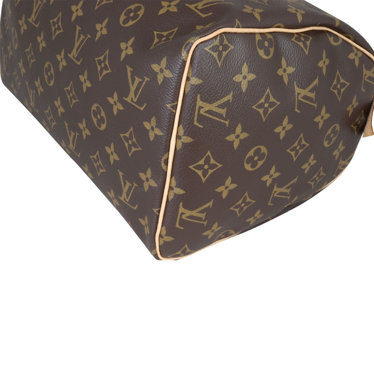 Louis Vuitton Speedy 30 Monogram Corner Closeup