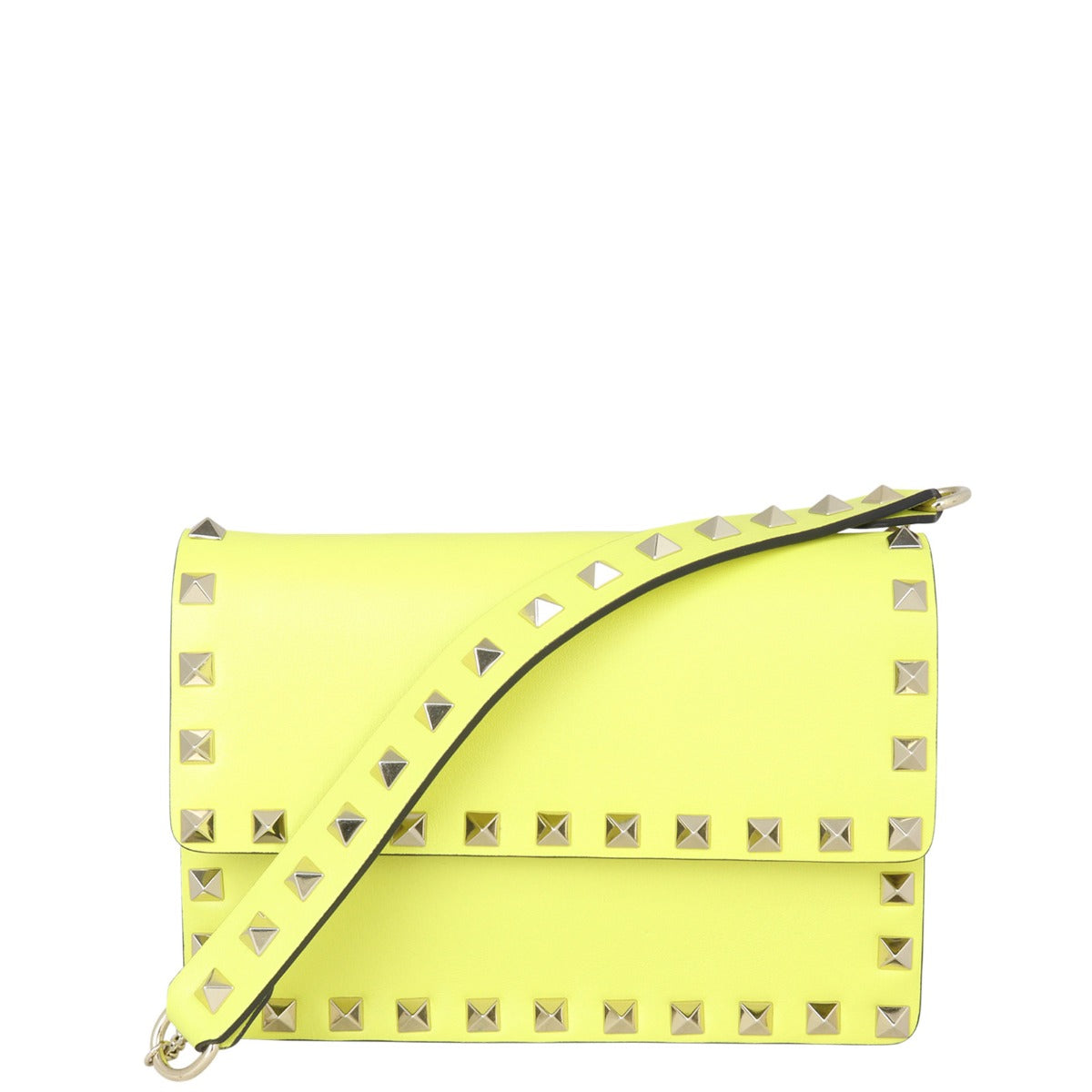 Valentino Rockstud Mini Chain Bag Front with Strap