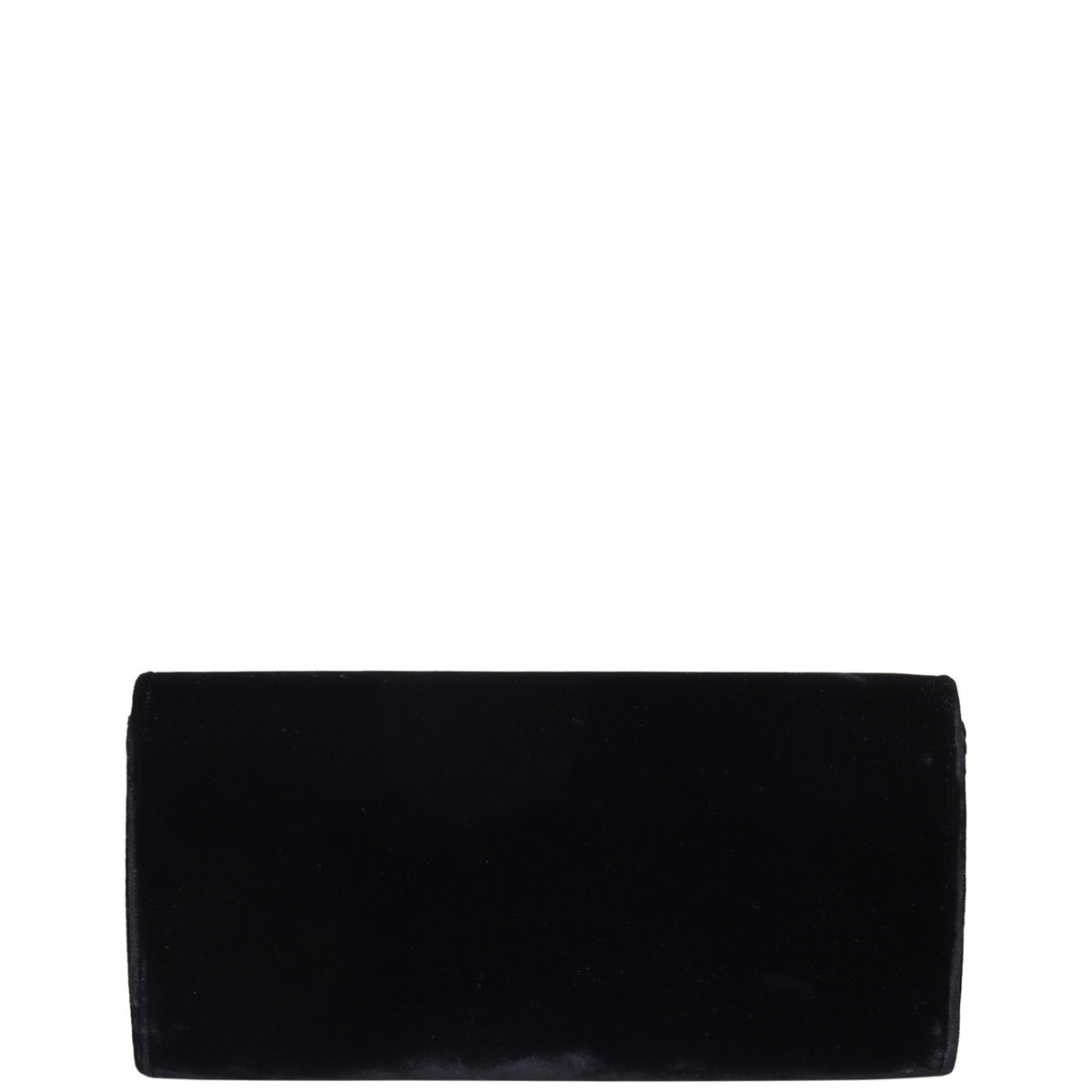 Saint Laurent Monogram Velvet Clutch Back