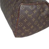 Louis Vuitton Speedy 35 Monogram Corner Closeup