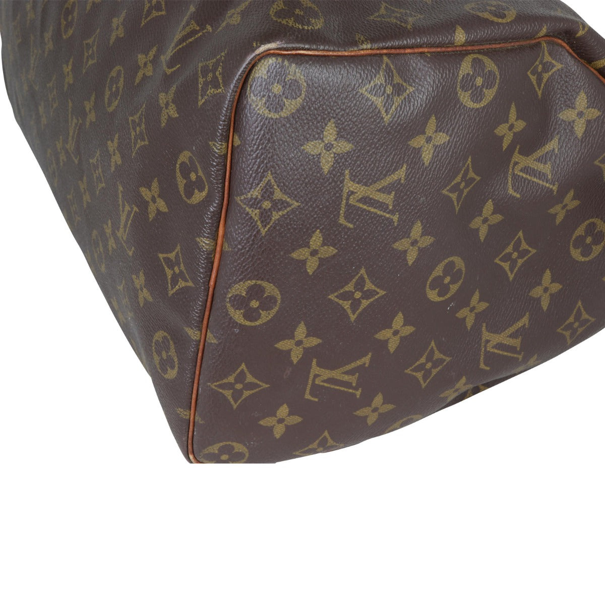 Louis Vuitton Speedy 35 Monogram Corner Closeup