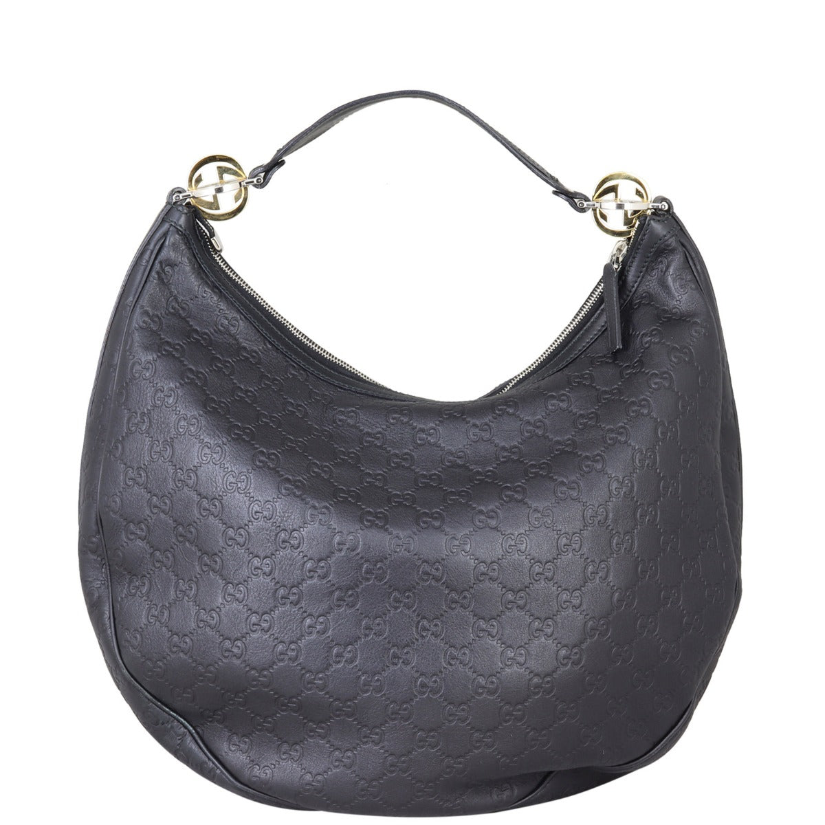 Gucci Guccissima GG Twins Hobo Front