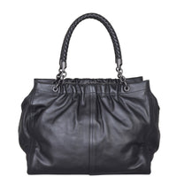 Bottega Veneta Ruched Tote Bag (black) Back