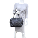 Bottega Veneta Ruched Tote Bag (black) Mannequin