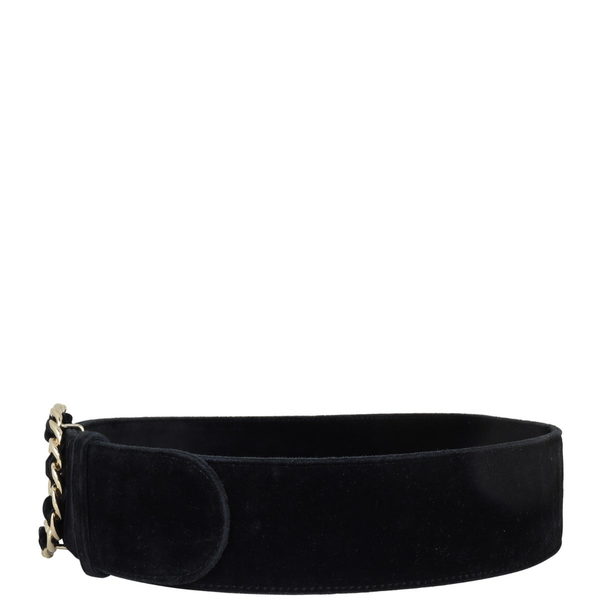 Chanel Velvet Belt Side