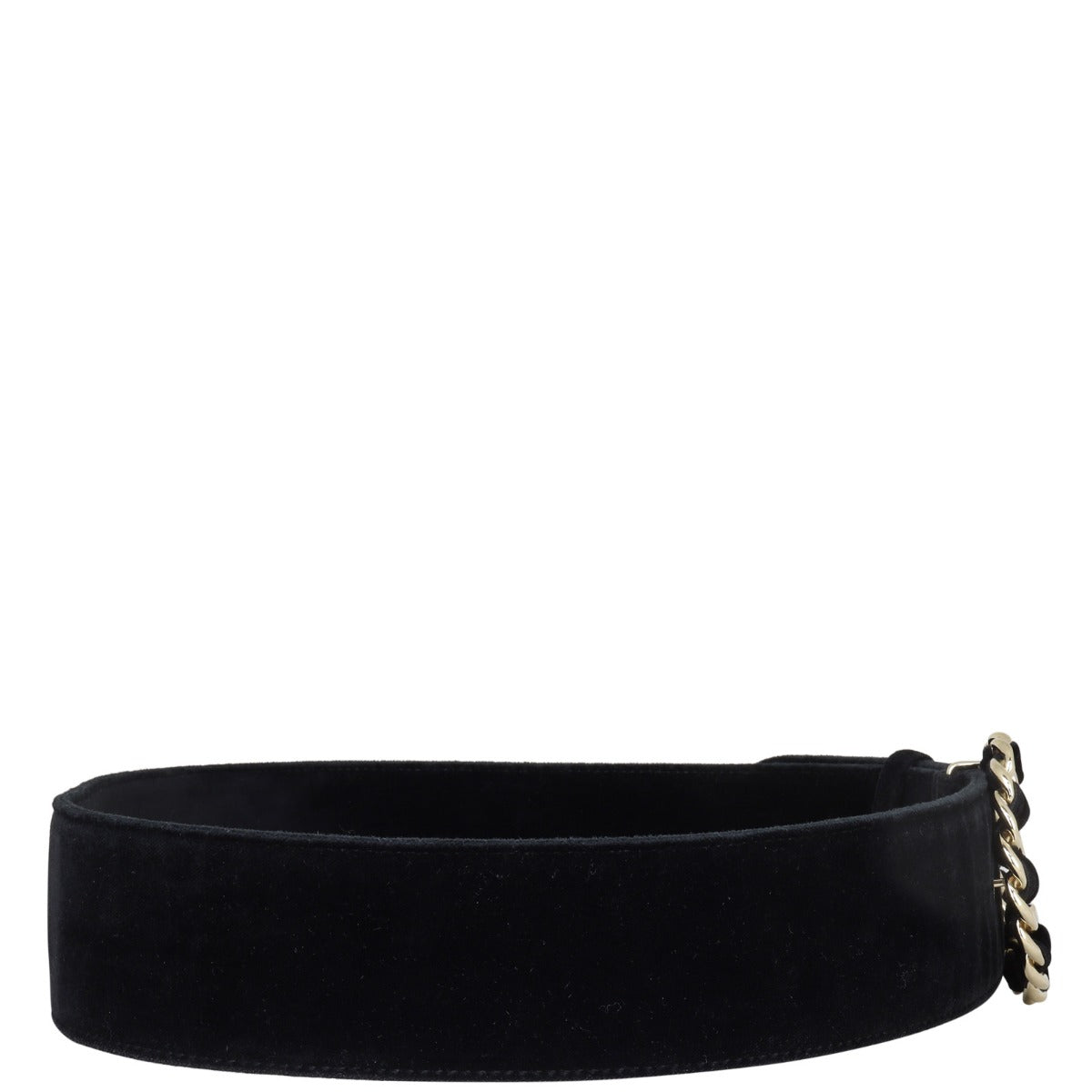 Chanel Velvet Belt Side