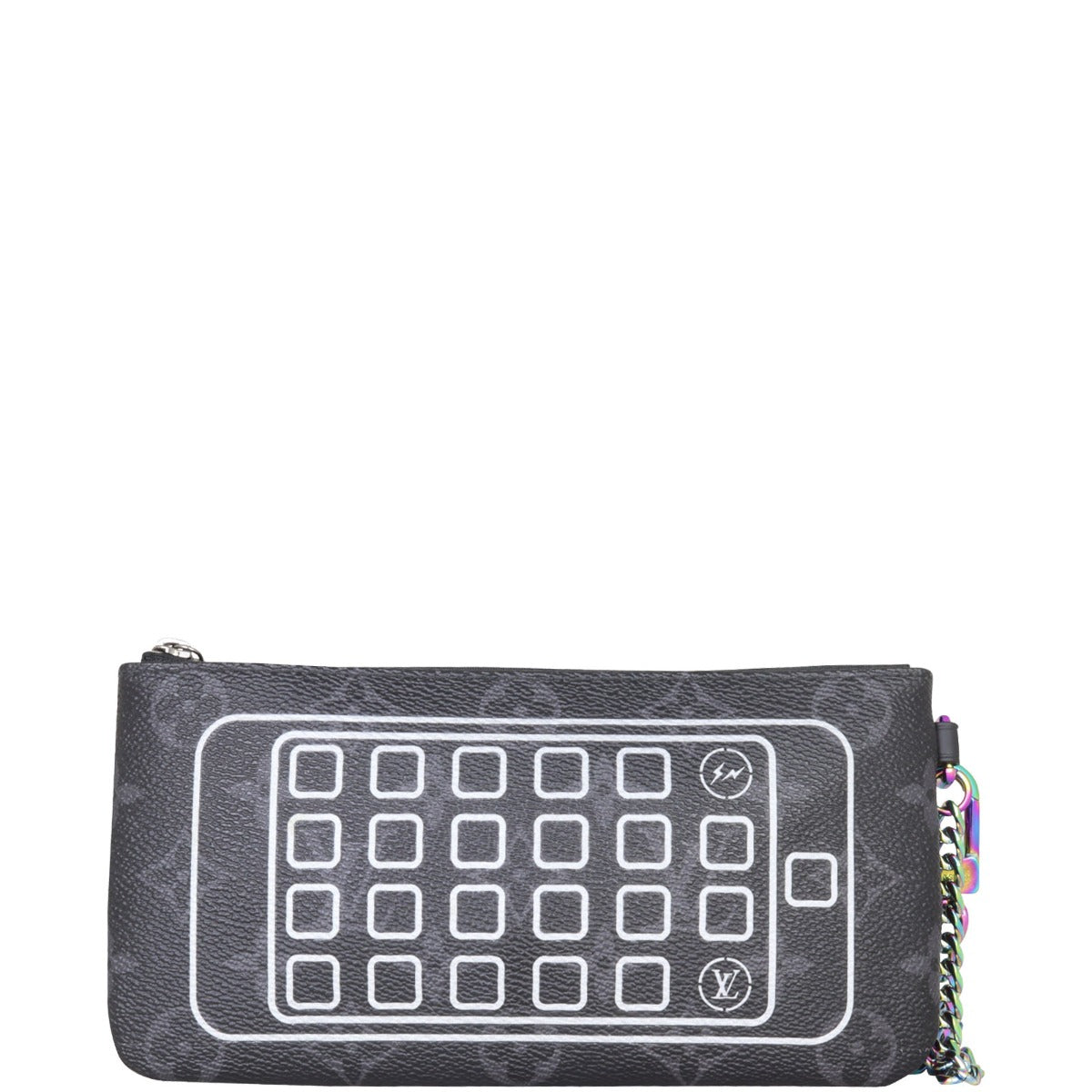 Louis Vuitton x Fragment Phone Pouch Monogram Eclipse Front