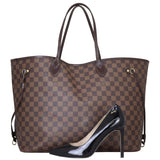 Louis Vuitton Neverfull GM Damier Ebene Shoe