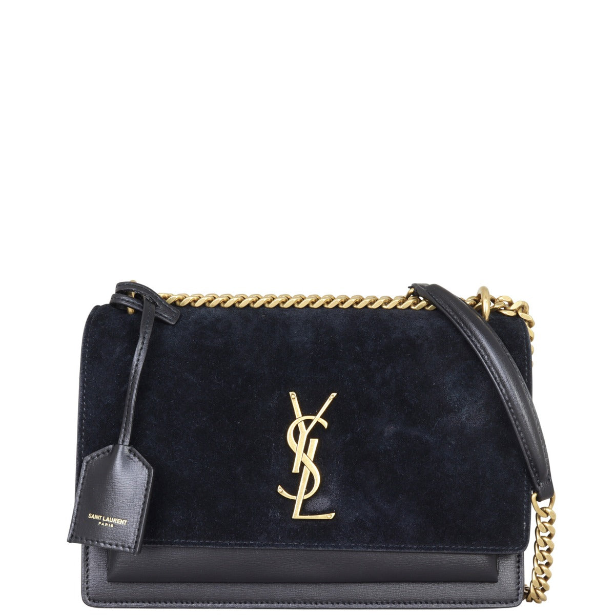 Saint Laurent Sunset Medium Suede Front with strap