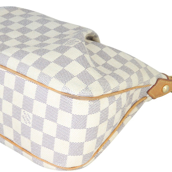 Louis Vuitton Siracusa PM Damier Azur Corner Closeup
