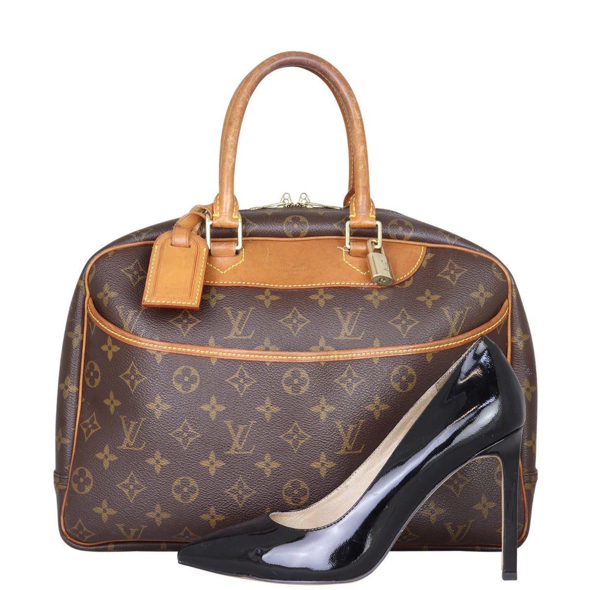 Louis Vuitton Deauville Bowling Vanity Monogram Shoe