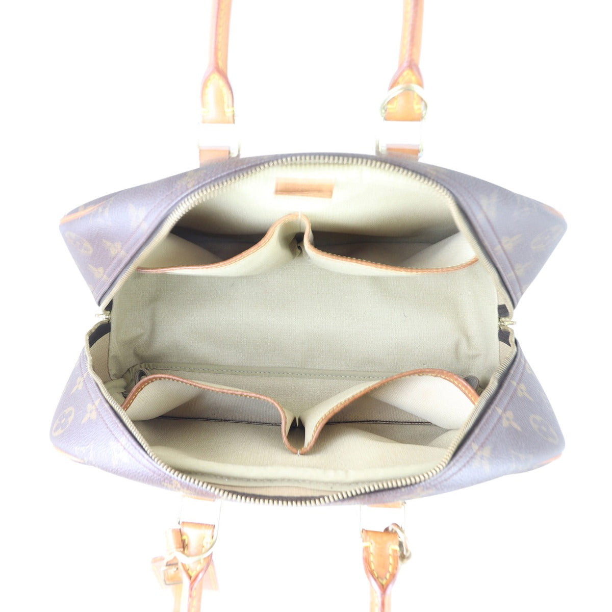 Louis Vuitton Deauville Bowling Vanity Monogram Interior