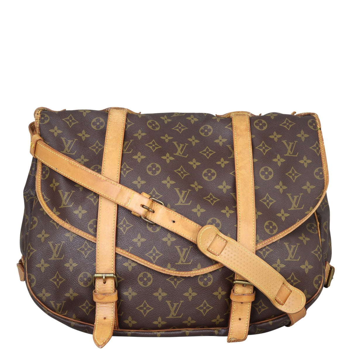 Louis Vuitton Saumur 43 Monogram Front with Strap