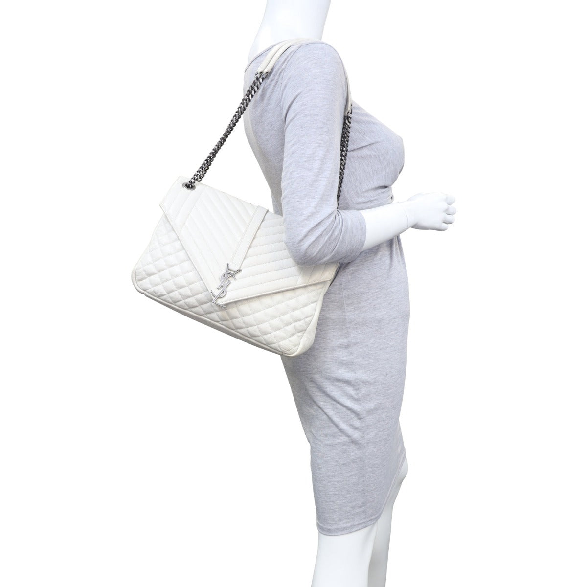 Saint Laurent Triquilt Envelope Monogram Mannequin