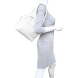 Chanel Square Stitch Logo Tote Mannequin