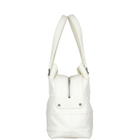 Chanel Square Stitch Logo Tote Side