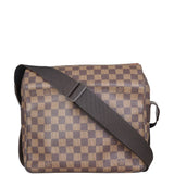 Louis Vuitton Naviglio Messenger Damier Ebene Front with Strap