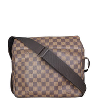 Louis Vuitton Naviglio Messenger Damier Ebene Front with Strap