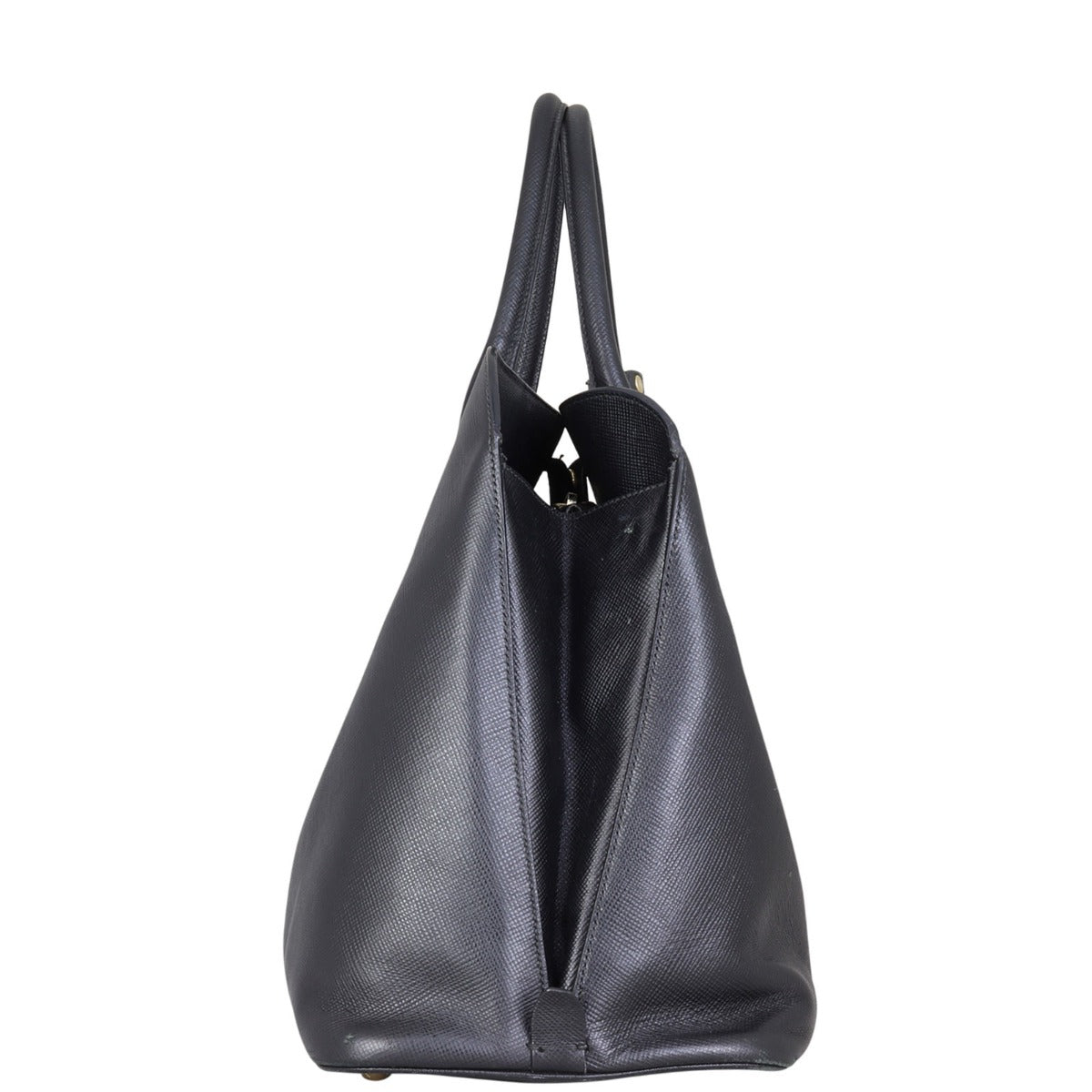 Prada Saffiano Cuir Open Promenade Tote Side