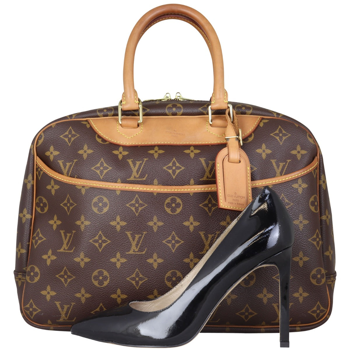 Louis Vuitton Deauville Bowling Vanity Monogram Shoe