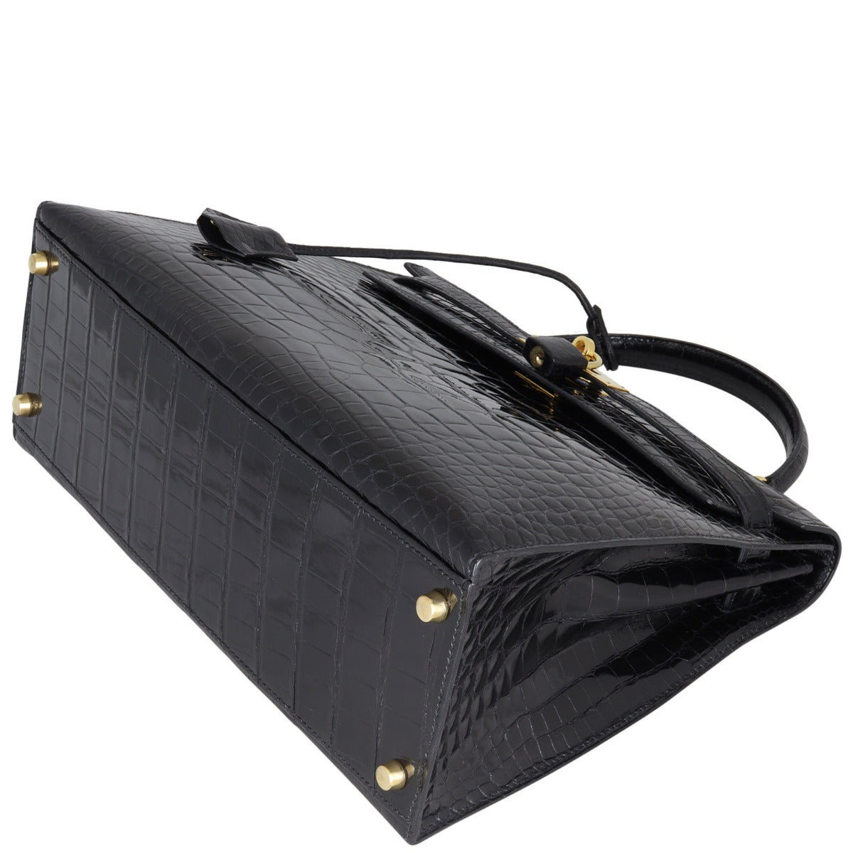 Hermes Kelly 32 Sellier Alligator Corner Distance