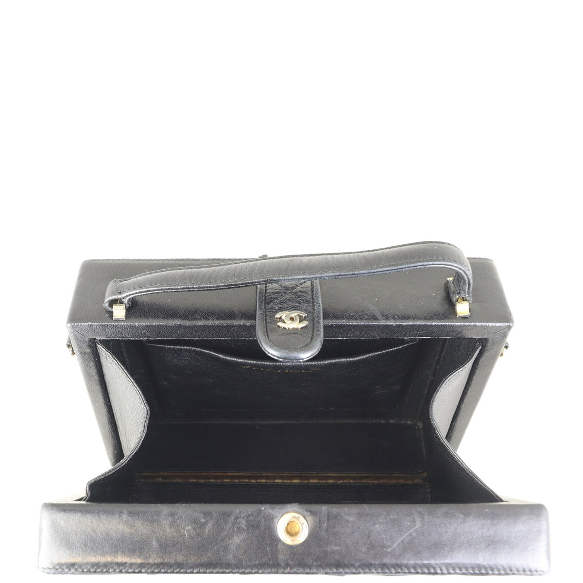 Chanel Vintage Box Chain Bag Interior