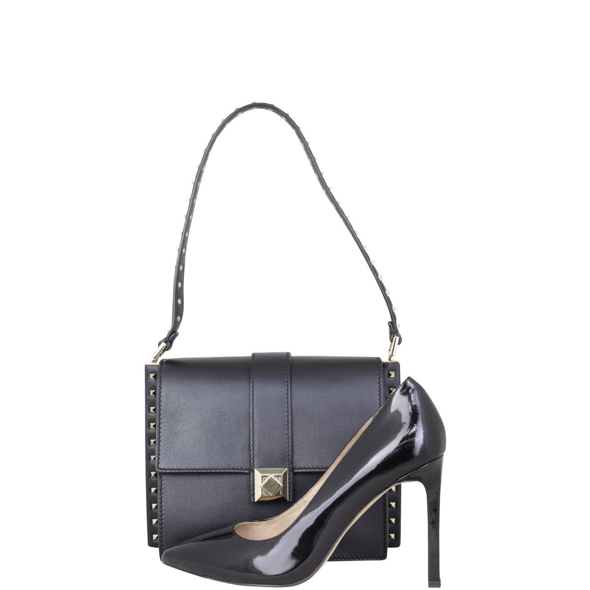 Valentino Rockstud Flap Bag Shoe