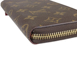Louis Vuitton Clemence Wallet Monogram Corner Closeup