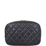 Chanel Quilted Cosmetic Case Medium Back