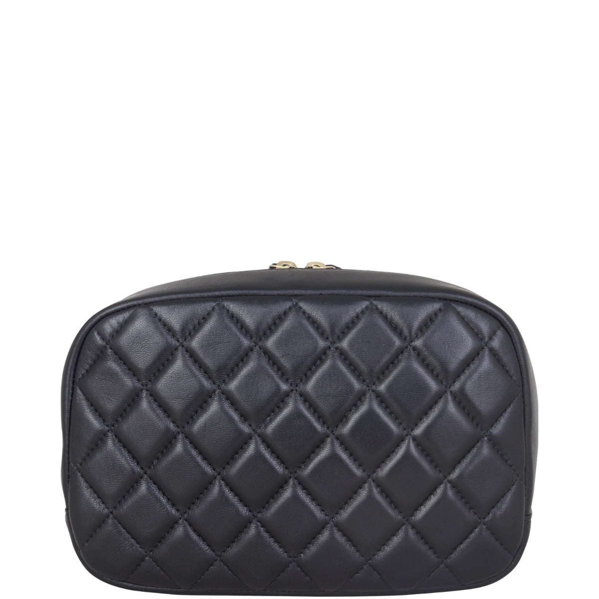 Chanel Quilted Cosmetic Case Medium Back