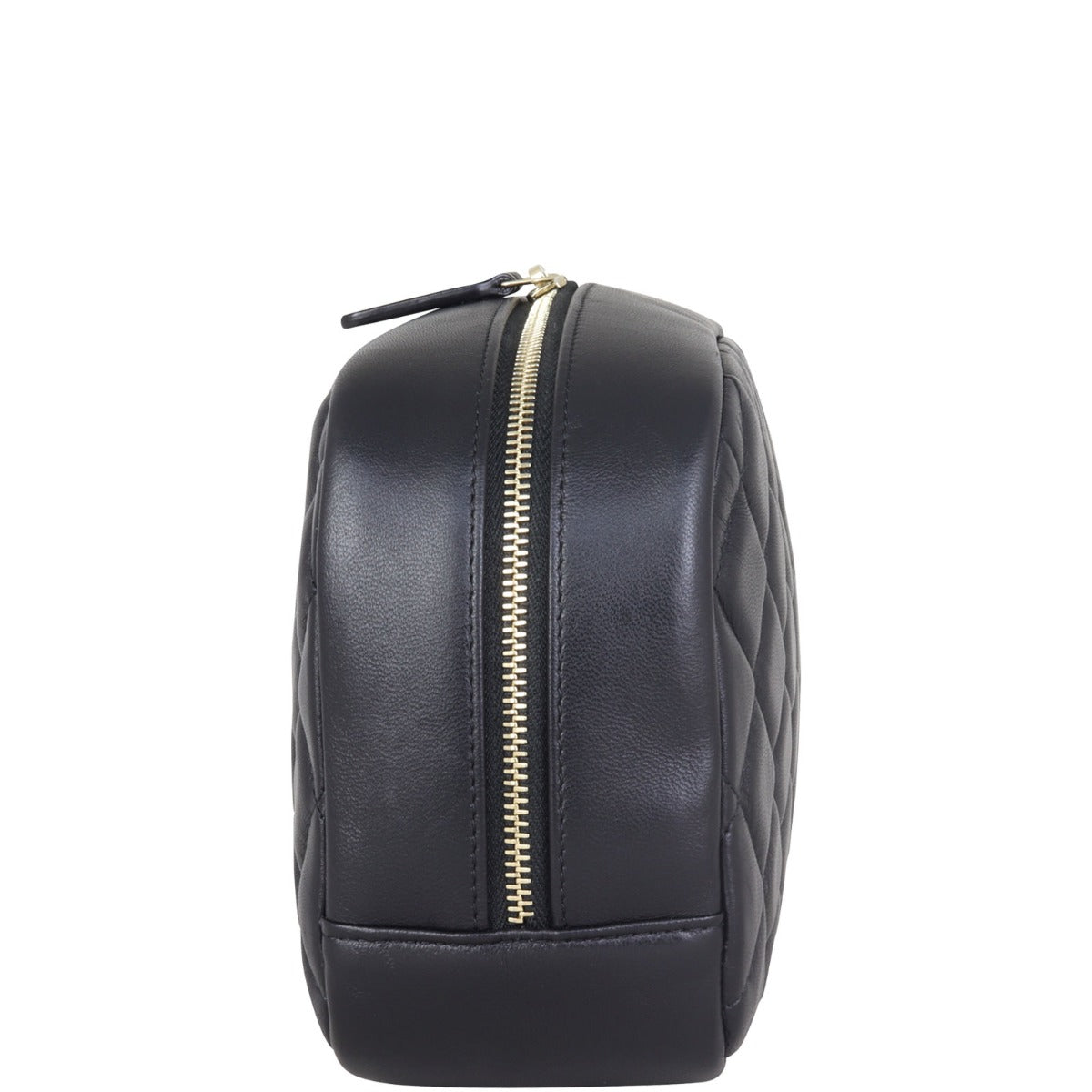Chanel Quilted Cosmetic Case Medium Side