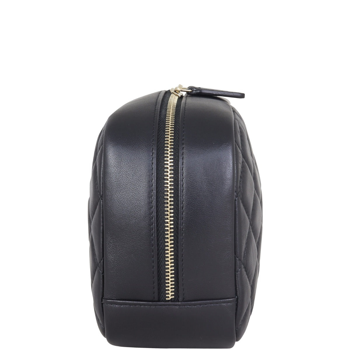 Chanel Quilted Cosmetic Case Medium Side