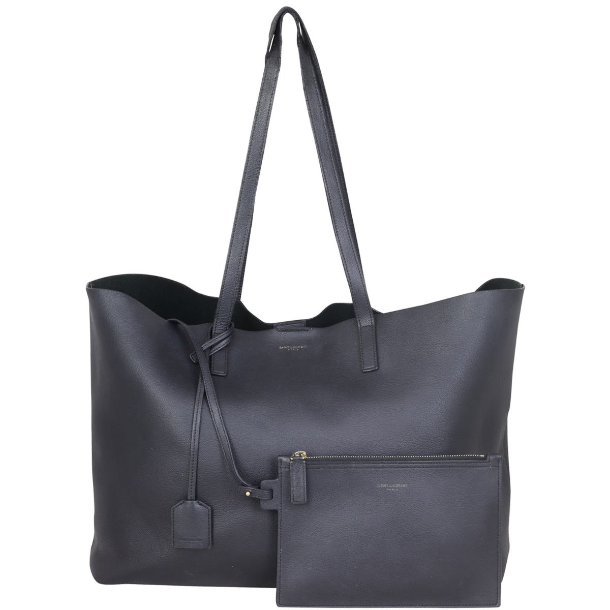 Saint Laurent Shopping Tote Front with Pouch