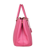 Prada Saffiano Lux Galleria Double Zip Tote Medium Side