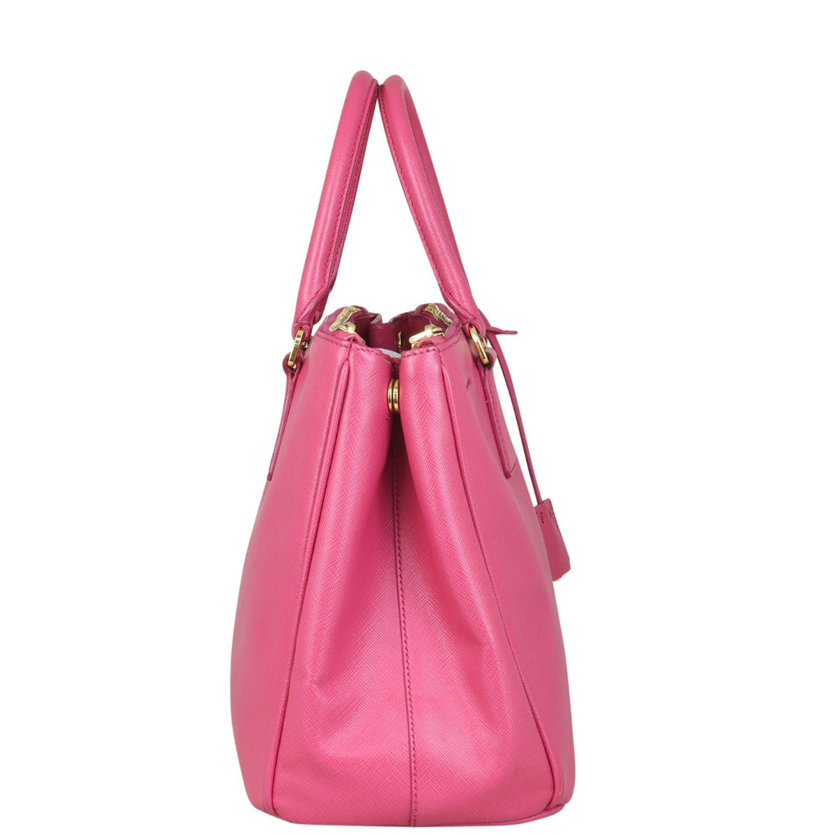 Prada Saffiano Lux Galleria Double Zip Tote Medium Side