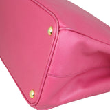 Prada Saffiano Lux Galleria Double Zip Tote Medium Corner Closeup