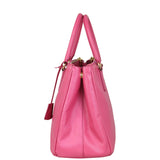 Prada Saffiano Lux Galleria Double Zip Tote Medium Side