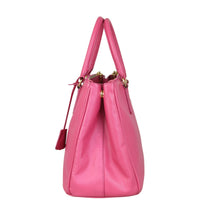 Prada Saffiano Lux Galleria Double Zip Tote Medium Side